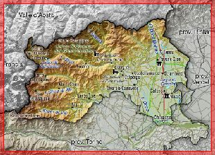 Cartina del Canavese